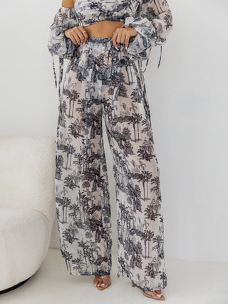 GRAY BREEZE - CHIFFON SET