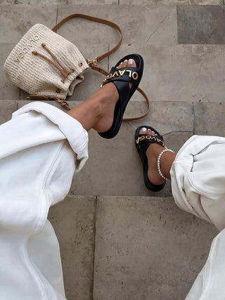 OLAVOGA TILLY FLIP-FLOPS BLACK